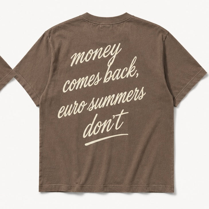 Money Comes Back Tee – Espresso
