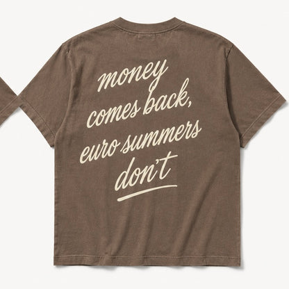Money Comes Back Tee – Espresso