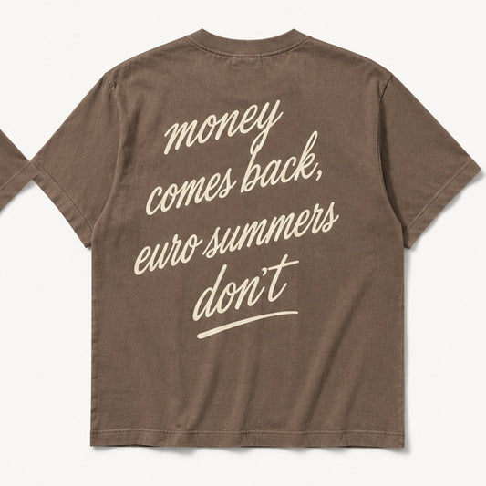 Money Comes Back Tee – Espresso