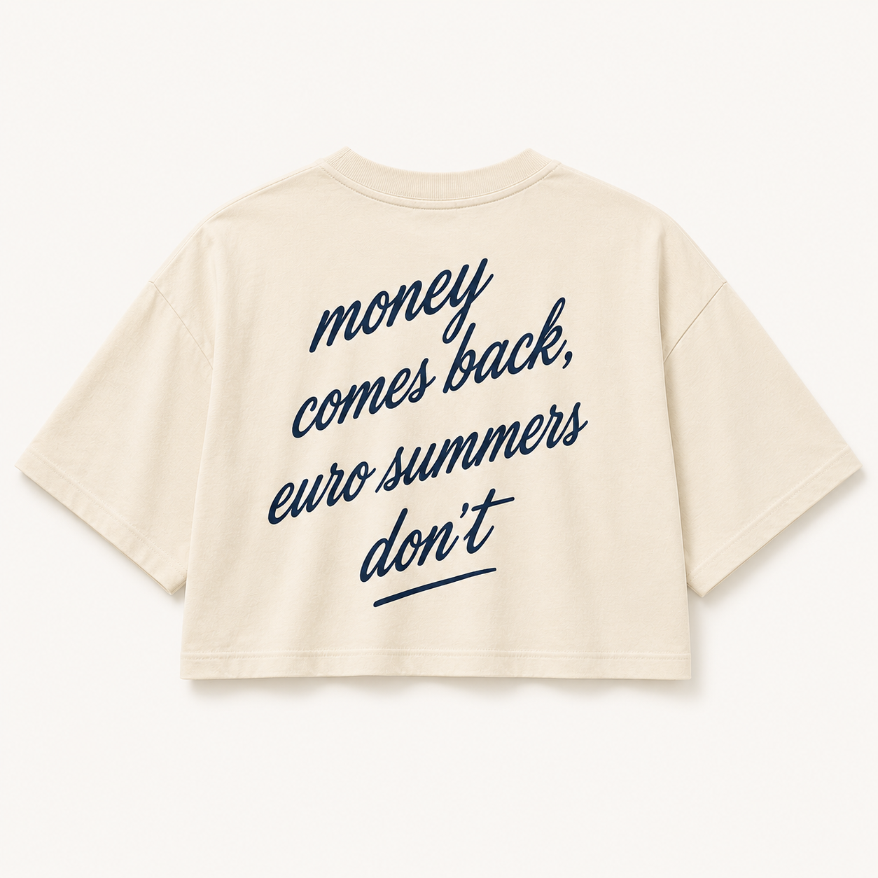 Money Comes Back Cropped Tee – Riviera