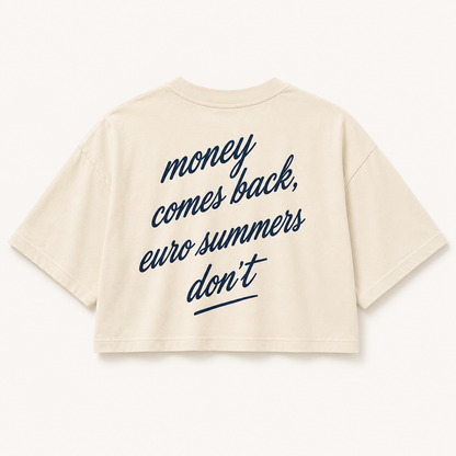 Money Comes Back Cropped Tee – Riviera