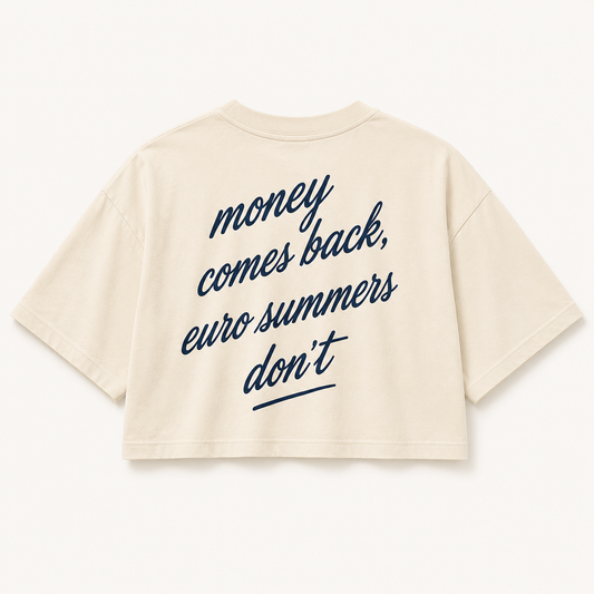 Money Comes Back Cropped Tee – Riviera