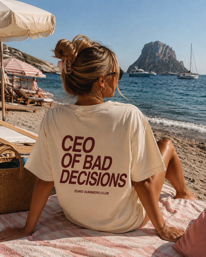 CEO of Bad Decisions Crop Top