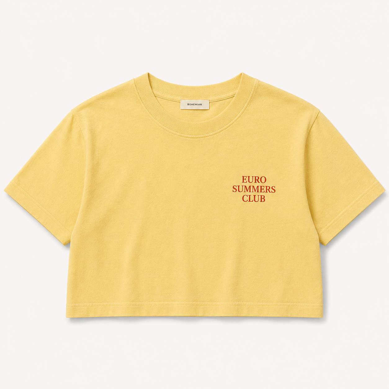 Money Comes Back Cropped Tee – Limoncello