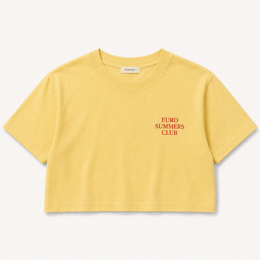 Money Comes Back Cropped Tee – Limoncello