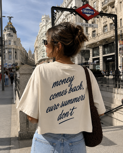 Money Comes Back Cropped Tee – Riviera