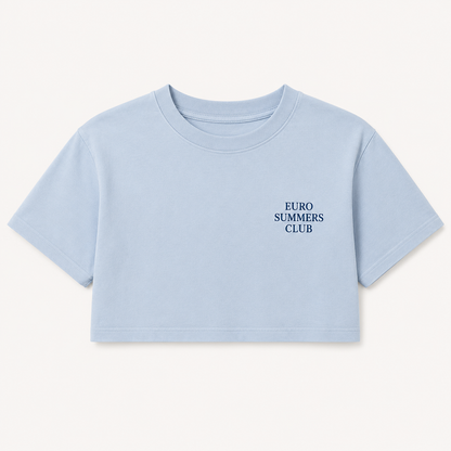 Money Comes Back Cropped Tee – Azure