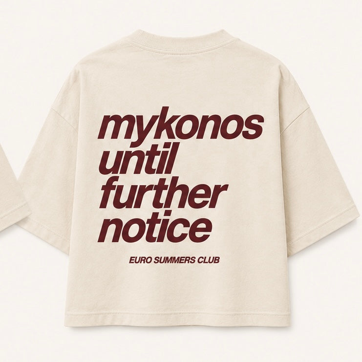 Mykonos Until Further Notice Crop Top
