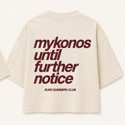 Mykonos Until Further Notice Crop Top