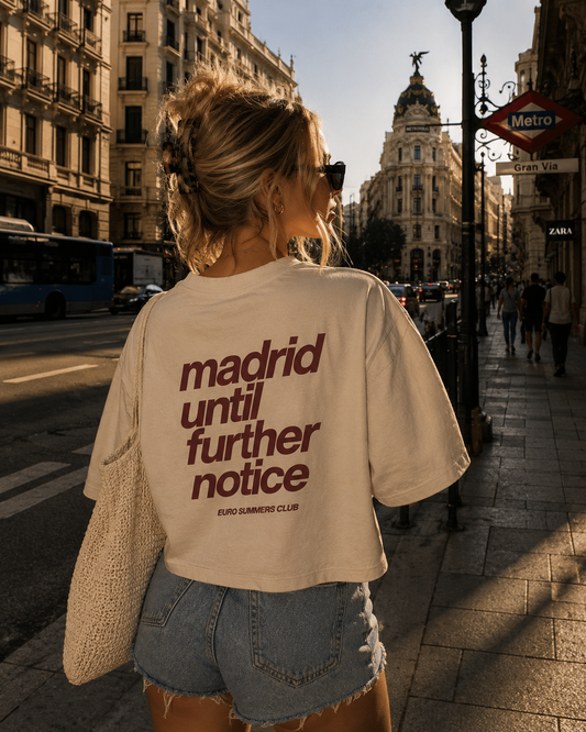 Madrid Until Further Notice Crop Top