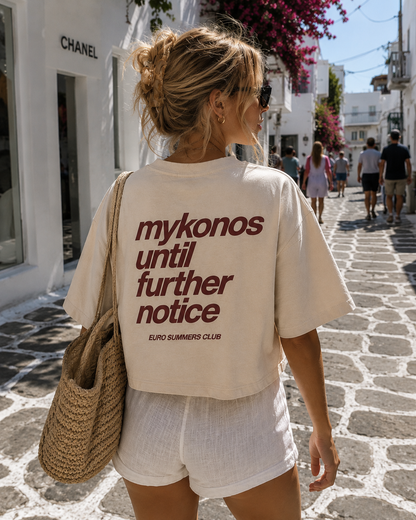 Mykonos Until Further Notice Crop Top