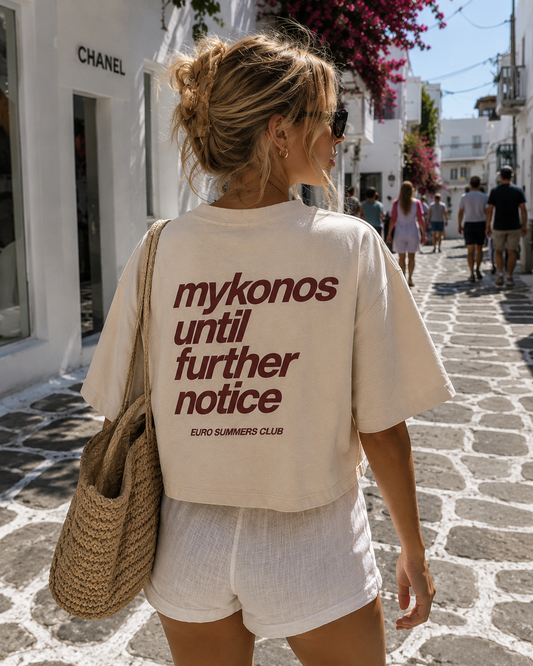 Mykonos Until Further Notice Crop Top